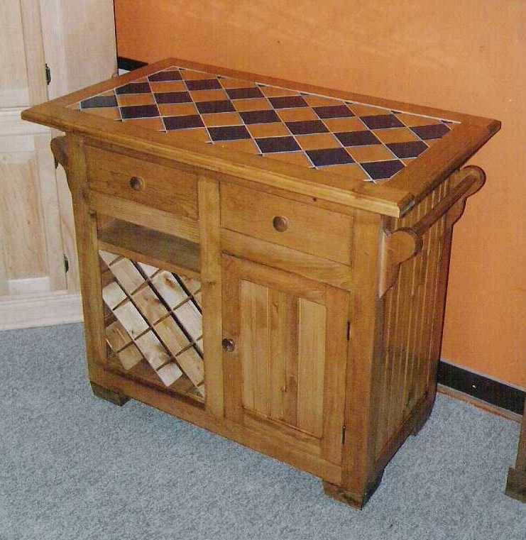 Tile-Top Kitchen Island